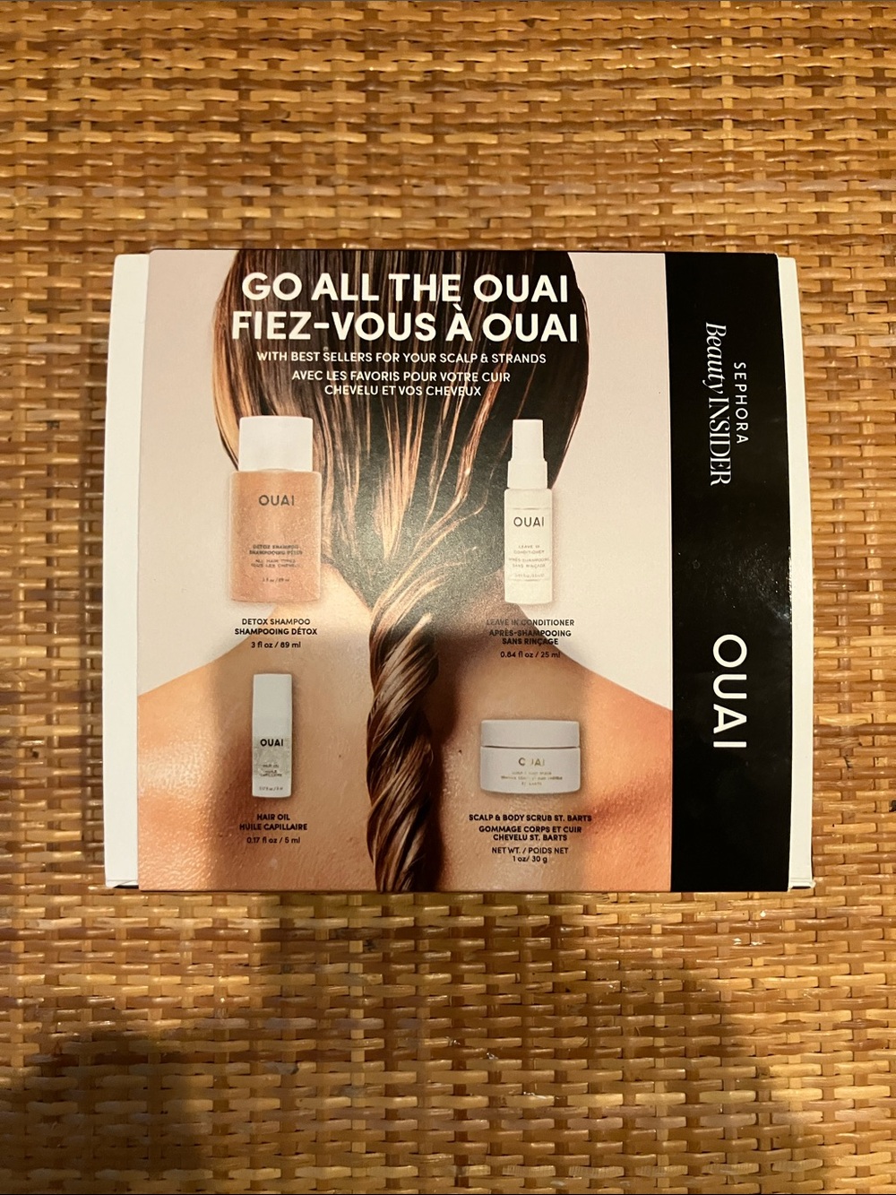 OUAI Travel Set New in Box